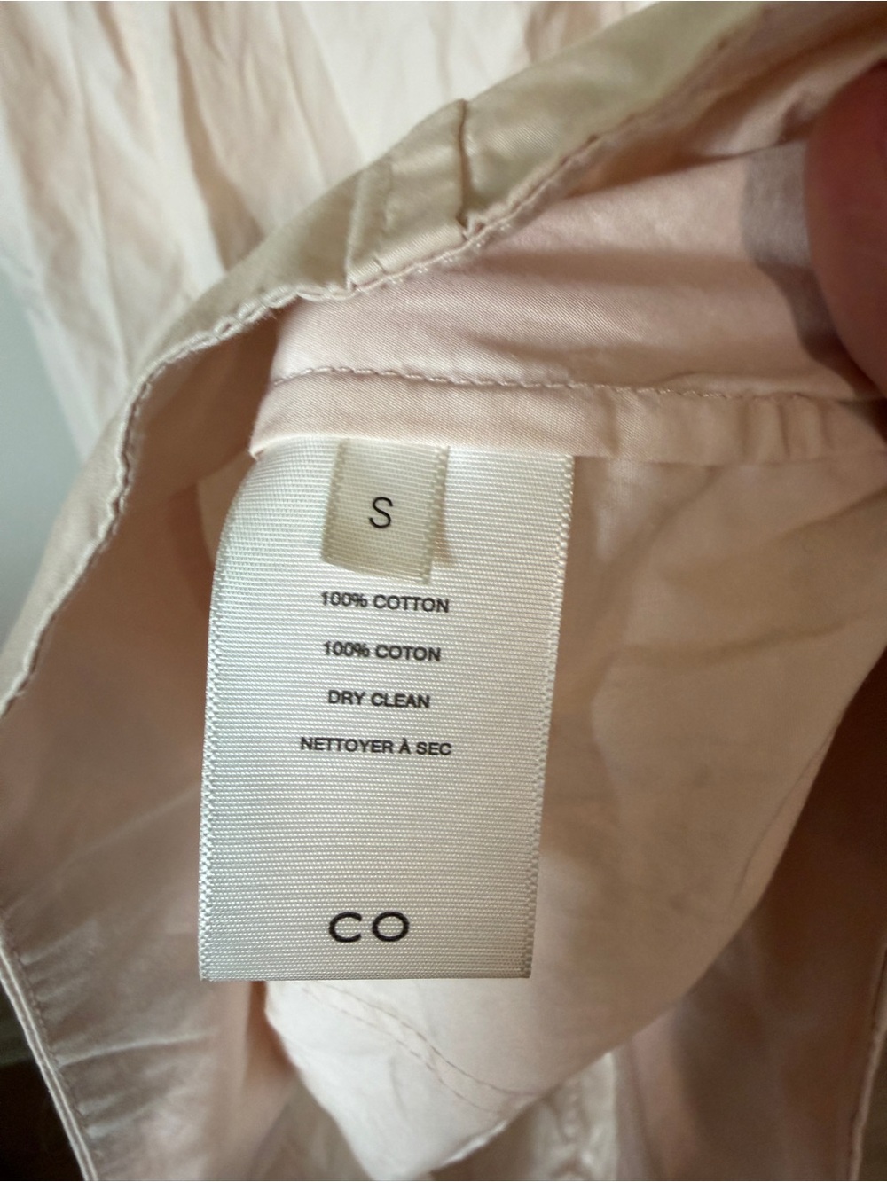 CO Bustier Cut 100% cotton midi dress- Whisper Pink classic dress size Small - Picture 10 of 11